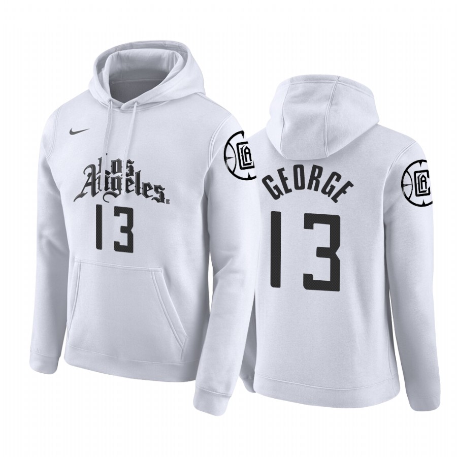 Clippers Paul George #13 City White Hoodie