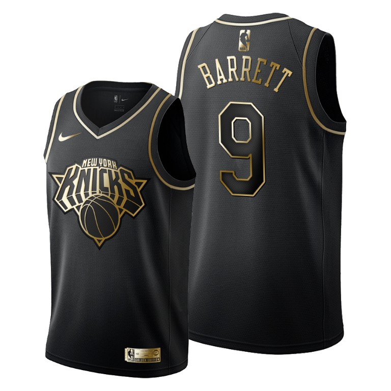 2019 Draft New York Knicks R.J. Barrett Golden Edition Jersey