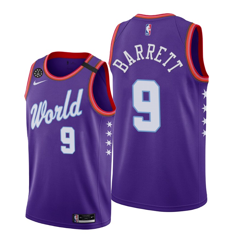 RJ Barrett World Team 2020 NBA Rising Star Jersey New York Knicks #9 Purple RJ Barrett World Team 2020 NBA Rising Star Jersey New York Knicks #9 Purple