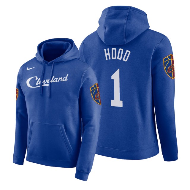 Cleveland Cavaliers Rodney Hood #1 Blue 2018 City Edition Hoodie Cleveland Cavaliers Rodney Hood #1 Blue 2018 City Edition Hoodie