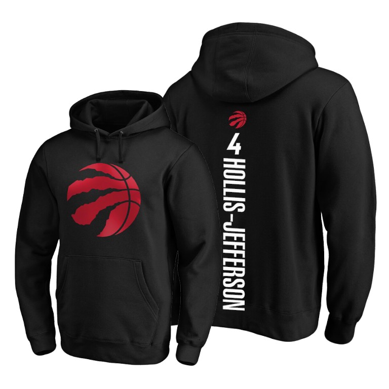 Rondae Hollis-Jefferson #4 Toronto Raptors Playmaker Black Pullover Hoodie Rondae Hollis-Jefferson #4 Toronto Raptors Playmaker Black Pullover Hoodie