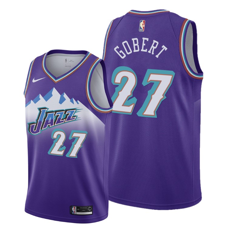 Rudy Gobert Utah Jazz 2019-20 Hardwood Classics Purple Jersey Rudy Gobert Utah Jazz 2019-20 Hardwood Classics Purple Jersey