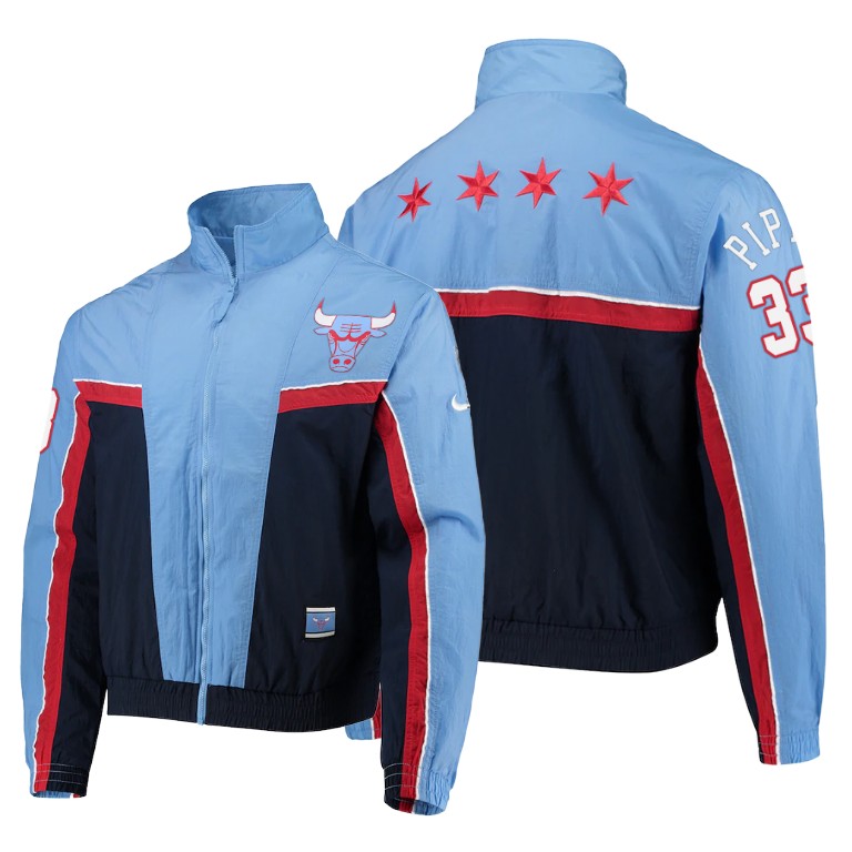 Bulls Scottie Pippen 2020 City Edition 2.0 Blue Jacket