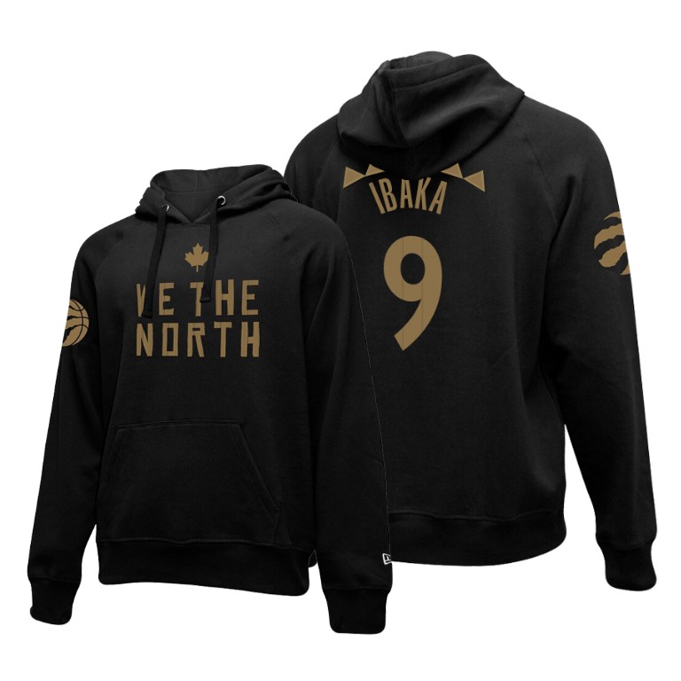 Serge Ibaka #9 Toronto Raptors 2019-20 City Black Hometown Hoodie