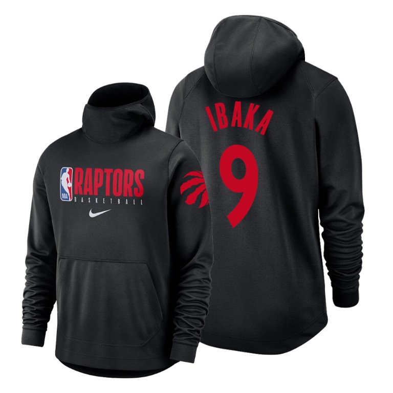 Toronto Raptors Serge Ibaka #9 Spotlight Black Hoodie