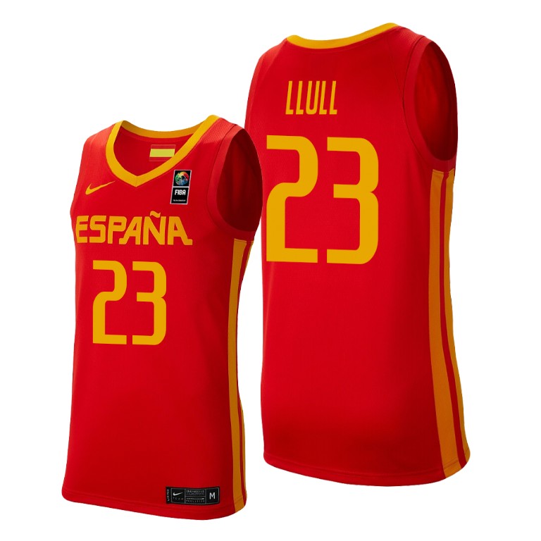 Spain 2019 FIBA Baketball World Cup Sergio Llull Red Jersey Spain 2019 FIBA Baketball World Cup Sergio Llull Red Jersey