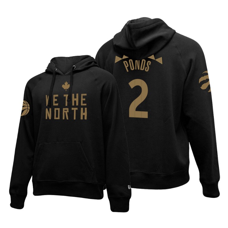 Shamorie Ponds #2 Toronto Raptors 2019-20 City Black Hometown Hoodie