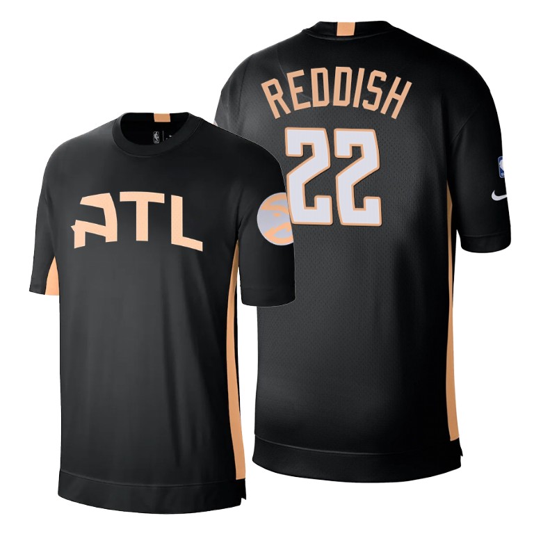 Cam Reddish #22 Hawks 2020 City Edition 2.0 Shooting Black T-Shirt Cam Reddish #22 Hawks 2020 City Edition 2.0 Shooting Black T-Shirt
