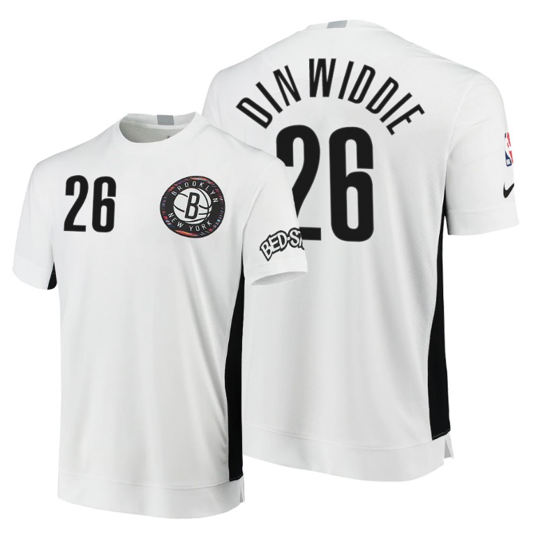 Nets Spencer Dinwiddie #26 White 2020 City Edition 2.0 T-Shirt Nets Spencer Dinwiddie #26 White 2020 City Edition 2.0 T-Shirt