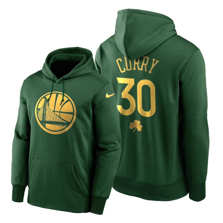 Stephen Curry 2020 St Paddy's Day Warriors #30 Green Golden Limited Hoodie