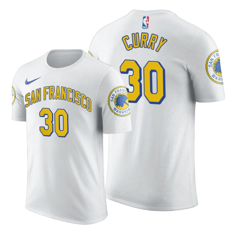 Stephen Curry Golden State Warriors 2019-20 Classic Edition White T-Shirt