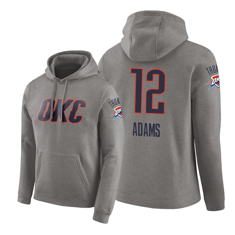 Oklahoma City Thunder Steven Adams #12 Pullover Gray earned edition Hoodie