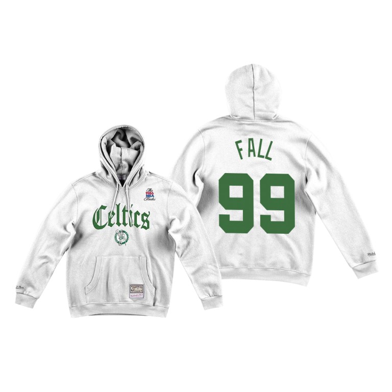 Boston Celtics Tacko Fall #99 Retro Style White Hoodie