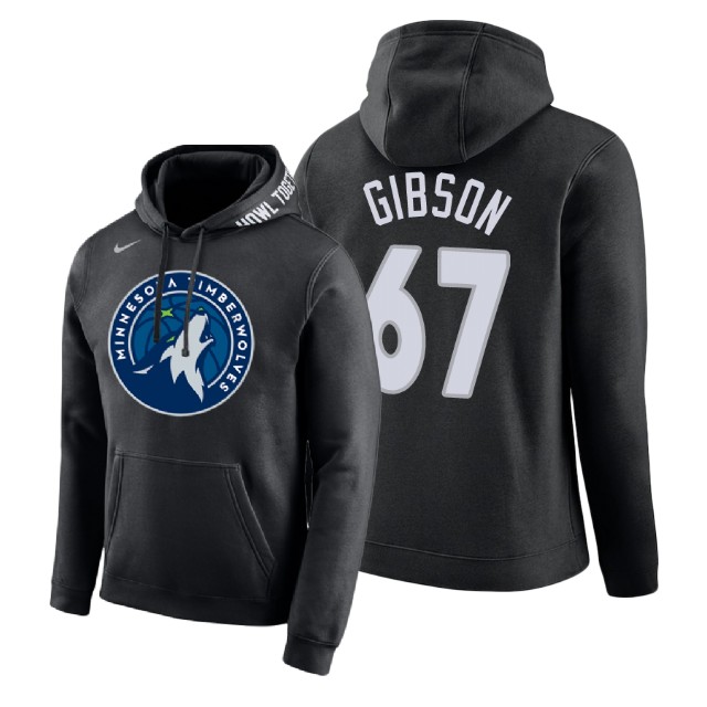 Minnesota Timberwolves Taj Gibson #67 Black City Edition Hoodie Minnesota Timberwolves Taj Gibson #67 Black City Edition Hoodie