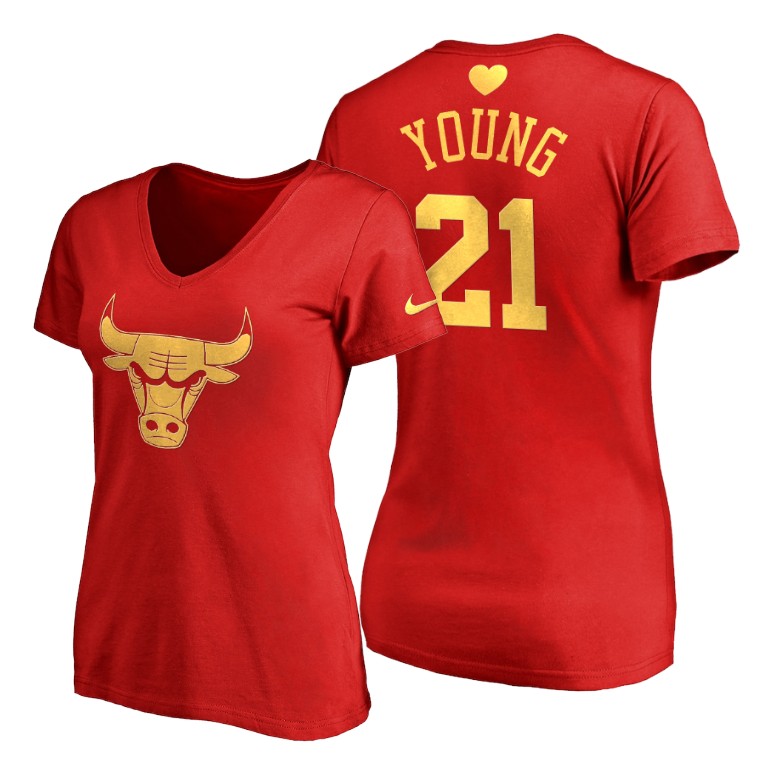 Thaddeus Young #21 Bulls 2020 Mother's Day Best Gift Red T-Shirt