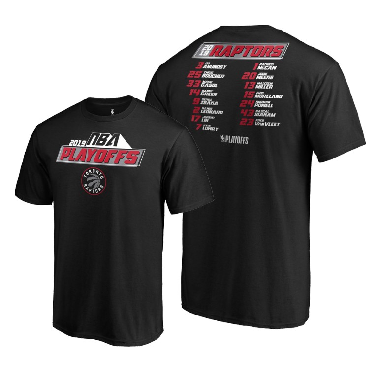 Toronto Raptors Black 2019 NBA Playoffs Bound Game T-Shirt Toronto Raptors Black 2019 NBA Playoffs Bound Game T-Shirt