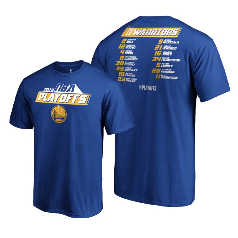 Philadelphia 76ers Royal 2019 NBA Playoffs Bound Game T-Shirt Philadelphia 76ers Royal 2019 NBA Playoffs Bound Game T-Shirt