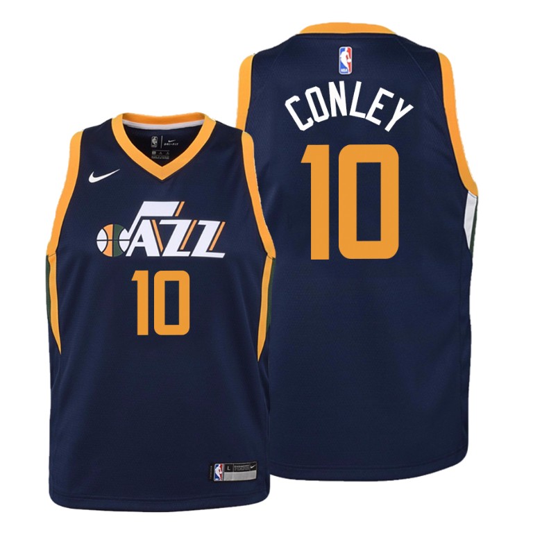 YOUTH Utah Jazz 2019-20 Mike Conley #10 Icon Navy Jersey