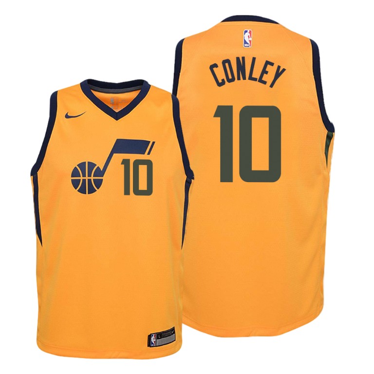 YOUTH Utah Jazz 2019-20 Mike Conley #10 Statement Gold Jersey