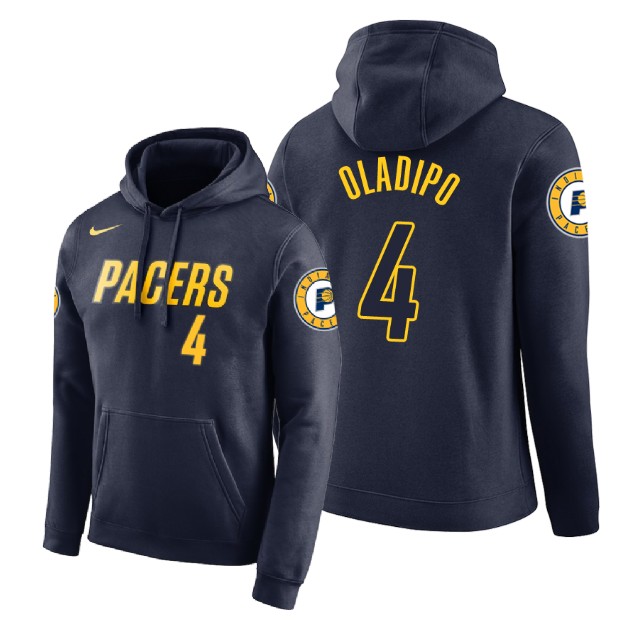 Indiana Pacers Victor Oladipo #4 Navy 2018 City Edition Hoodie