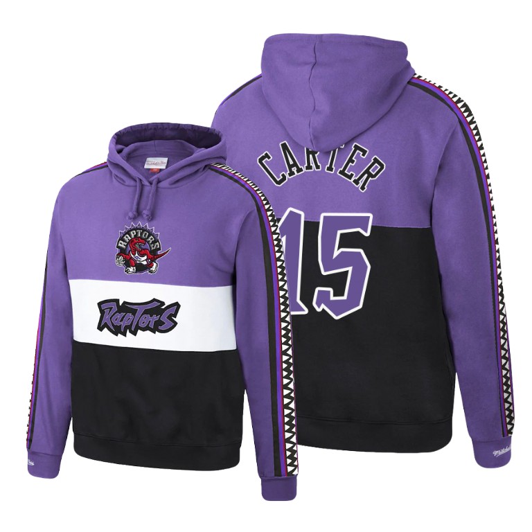 Vince Carter Toronto Raptors #15 Hardwood Classics Purple Hoodie