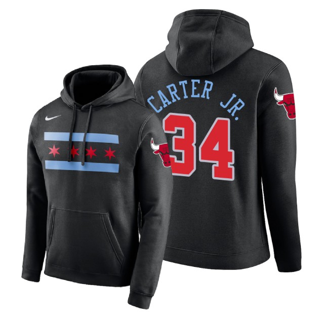 Chicago Bulls Wendell Carter Jr. #34 Black 2018 City Edition Hoodie