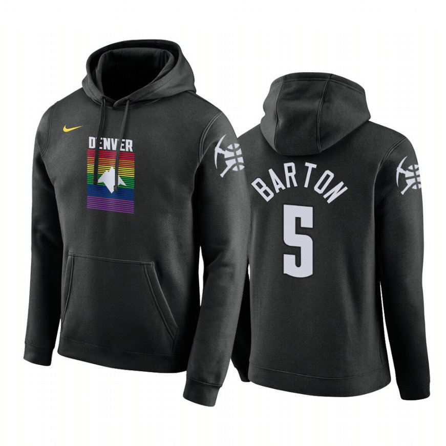 Will Barton #5 Denver Nuggets 2019-20 City Black Pullover Hoodie Will Barton #5 Denver Nuggets 2019-20 City Black Pullover Hoodie
