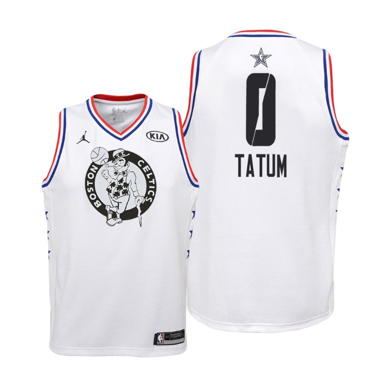 YOUTH Boston Celtics #0 Jayson Tatum 2019 All-Star White Jersey