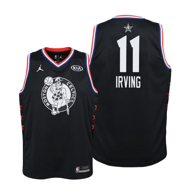 YOUTH Boston Celtics #11 Kyrie Irving 2019 All-Star Black Jersey