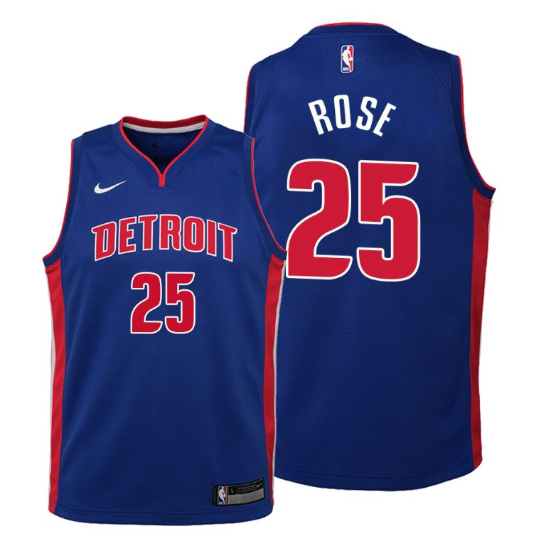 YOUTH Derrick Rose Detroit Pistons #25 2019-20 Icon Jersey
