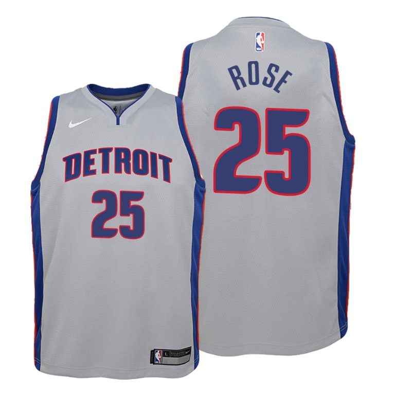 YOUTH Derrick Rose Detroit Pistons #25 2019-20 Statement Jersey YOUTH Derrick Rose Detroit Pistons #25 2019-20 Statement Jersey