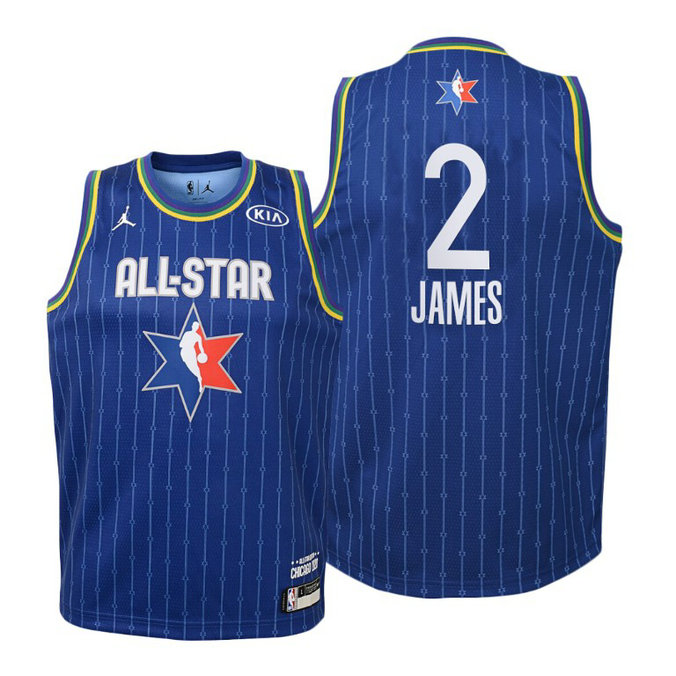 YOUTH Los Angeles Lakers #2 LeBron James 2020 NBA All-Star Game Western Conference Blue Jersey YOUTH Los Angeles Lakers #2 LeBron James 2020 NBA All-Star Game Western Conference Blue Jersey