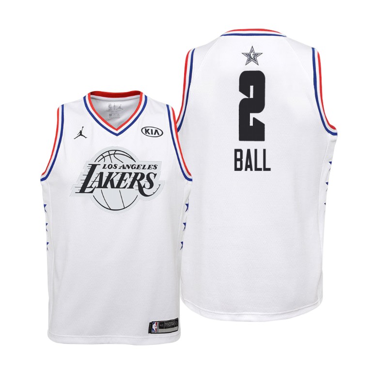 YOUTH Los Angeles Lakers #2 Lonzo Ball 2019 All-Star White Jersey YOUTH Los Angeles Lakers #2 Lonzo Ball 2019 All-Star White Jersey