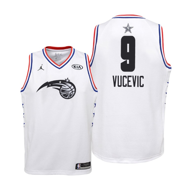 YOUTH Orlando Magic #9 Nikola Vucevic 2019 All-Star White Jersey