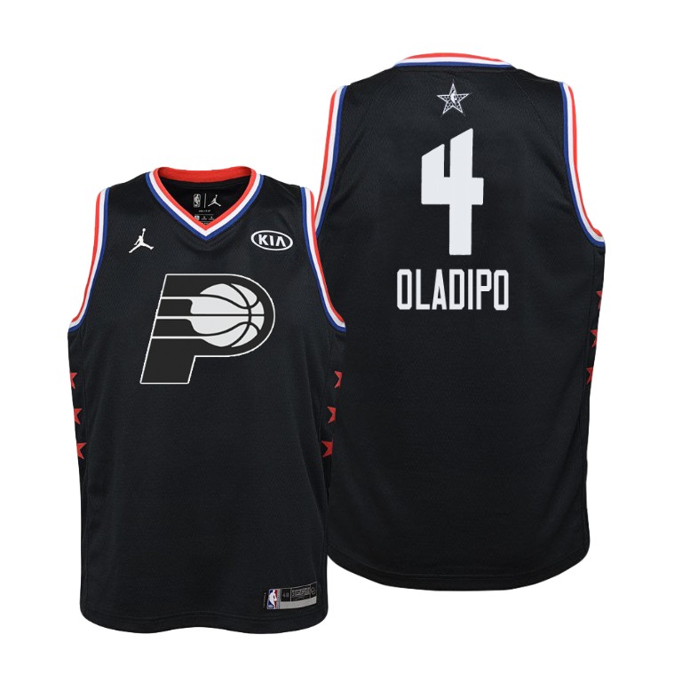 YOUTH Indiana Pacers #4 Victor Oladipo 2019 All-Star Black Jersey