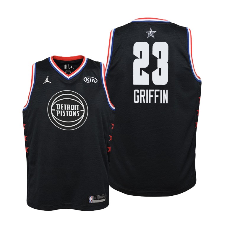YOUTH Detroit Pistons #23 Blake Griffin 2019 All-Star Black Jersey YOUTH Detroit Pistons #23 Blake Griffin 2019 All-Star Black Jersey