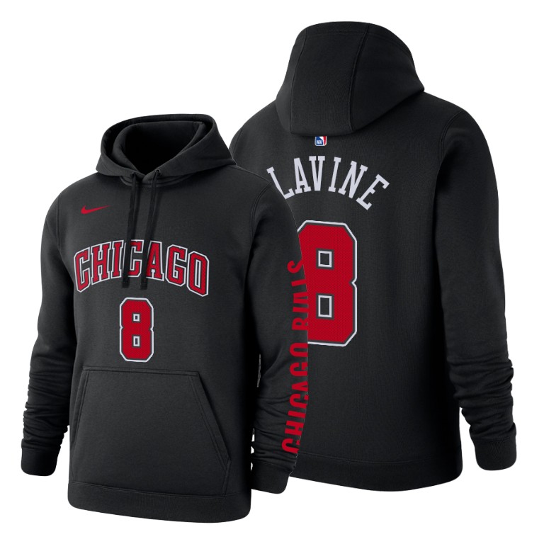 Zach LaVine #8 Chicago Bulls 2019-20 Statement Black Pullover Hoodie