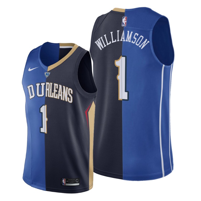 2019 Draft New Orleans Pelicans Zion Williamson Split Jersey 2019 Draft New Orleans Pelicans Zion Williamson Split Jersey