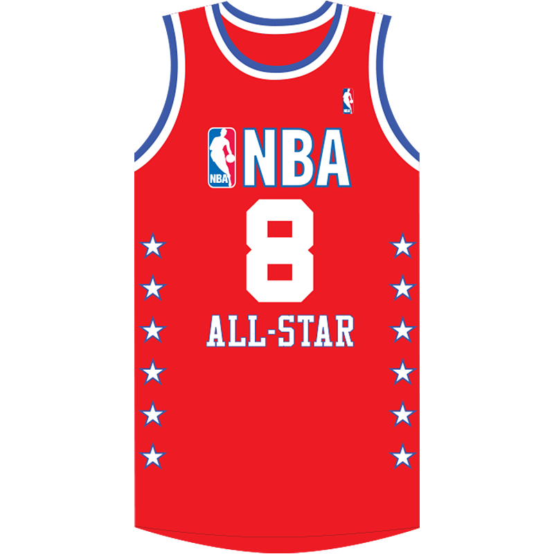 2003 NBA All-Star Kobe Bryant #8 Red Jersey 2003 NBA All-Star Kobe Bryant #8 Red Jersey