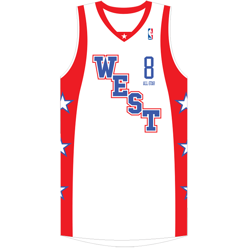 2004 NBA All-Star Kobe Bryant #8 White Jersey 2004 NBA All-Star Kobe Bryant #8 White Jersey