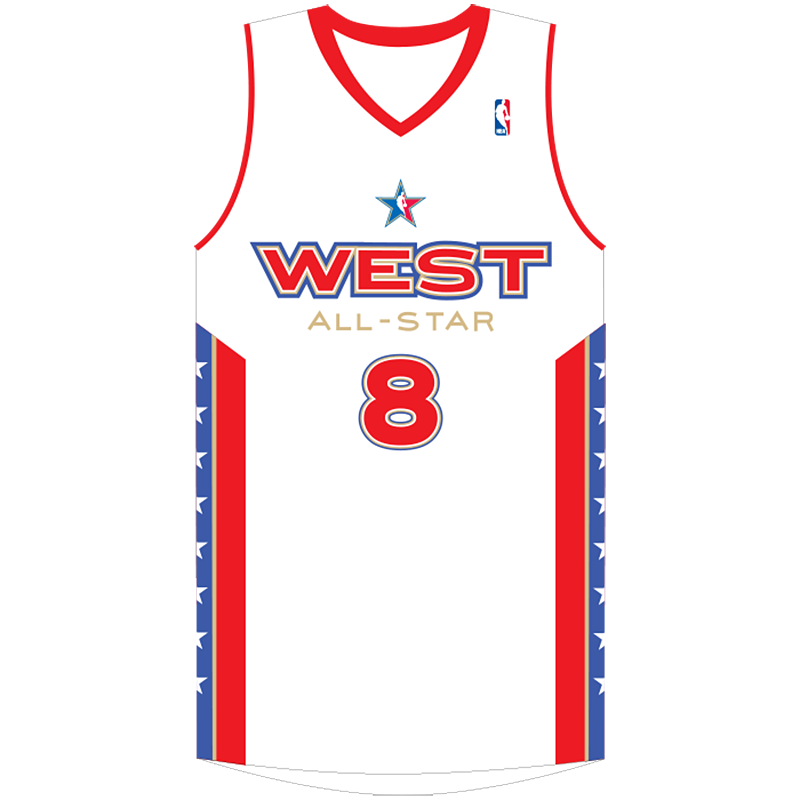2005 NBA All-Star Kobe Bryant #8 White Jersey 2005 NBA All-Star Kobe Bryant #8 White Jersey