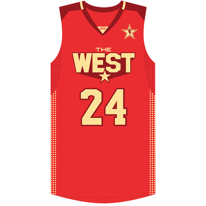 2011 NBA All-Star Kobe Bryant #24 Red Jersey