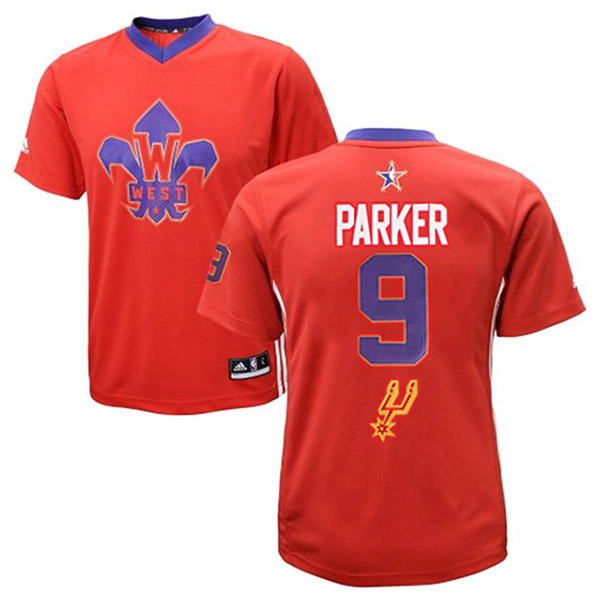 Tony Parker 2014 NBA All-Star Western Conference Spurs #9 Swingman Red Jersey