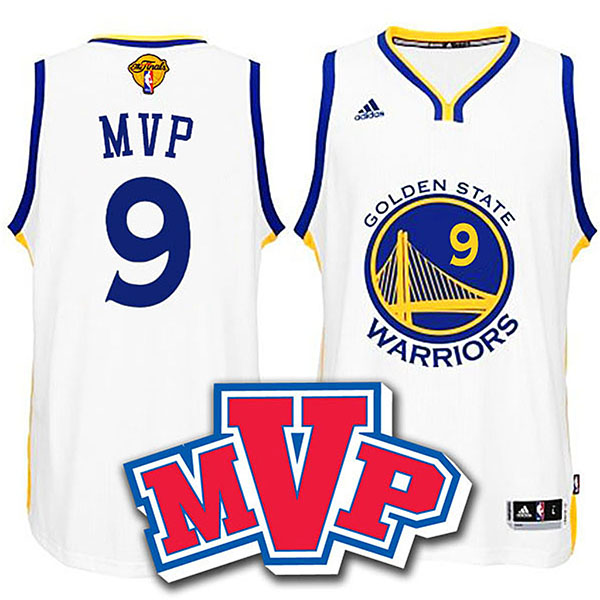 NBA 2015 Finals Warriors Andre Iguodala FMVP New Swingman White Jersey