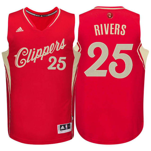 NBA 2015-16 Season Los Angeles Clippers #25 Austin Rivers Christmas Red Jersey