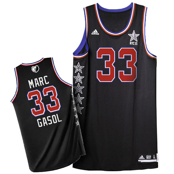 Marc Gasol 2015 NBA All-Star Western Conference #33 Black Jersey