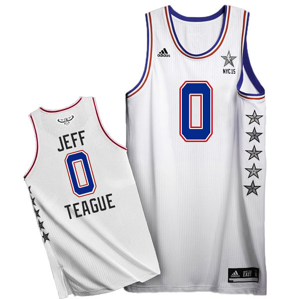 Jeff Teague 2015 NBA All-Star Eastern Conference #0 White Jersey Jeff Teague 2015 NBA All-Star Eastern Conference #0 White Jersey