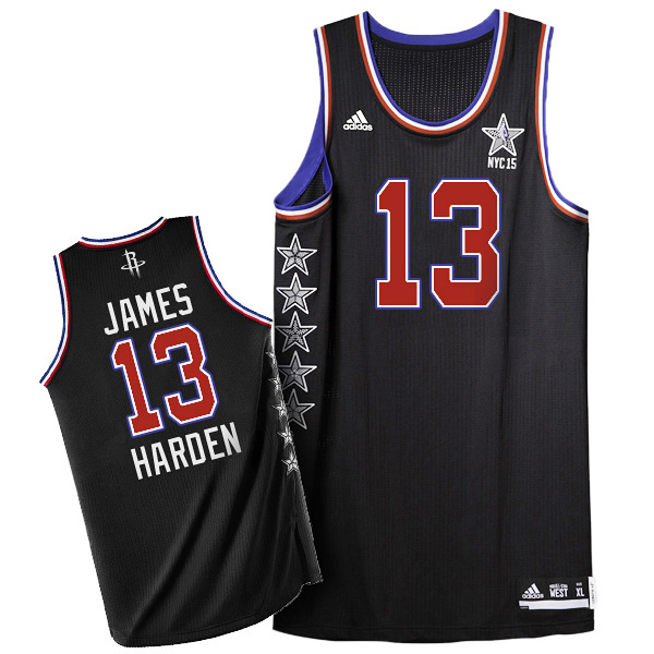 James Harden 2015 NBA NYC All-Star Western Conference #13 Swingman Black Jersey James Harden 2015 NBA NYC All-Star Western Conference #13 Swingman Black Jersey