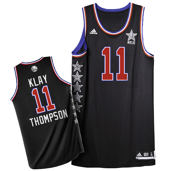 Klay Thompson 2015 NBA NYC All-Star Western Conference #11 Black Jersey