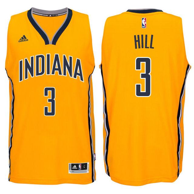 George Hill Indiana Pacers #3 2014-15 New Swingman Alternate Gold Jersey